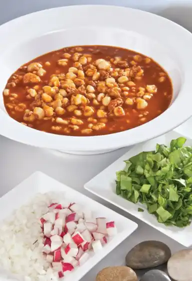 receta sopa con pescado y granos de maiz