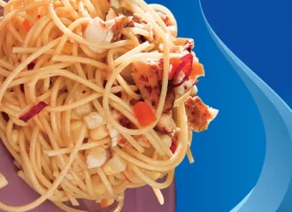 receta pasta con pescado al guajillo