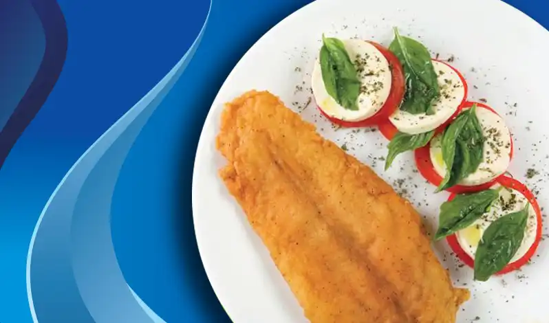 receta pescado rebozado con ensalada capresse