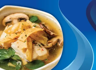 receta sopa de setas con pescado